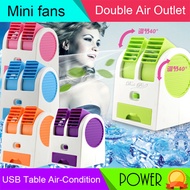 2015 Newest Mini Fan ▶USB Table Air-Condition◀ Newest Research of Double Air Outlet Move up n down  Fresh n Fragrant Wind