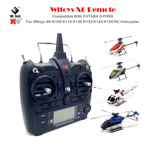Wltoys X6 Transmitter Remmote Control Controller FUTABA Parts For Wltoys XK K100 K110 K110s K120 K12