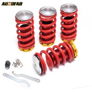 AUTOFAB High Performance Adjustable High Low Coilover Silver Lowering Spring For Honda Civic 02-06 AF-SP0206