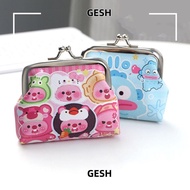 GESH Coin Purse, Cartoon Small Change Money Organizers, Cute PU Leather Wallet Girls Kids