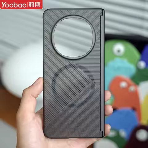 Case For OPPO Find N5 Oneplus Open 2 Luxury Geometric Stripe Magnet Magsafe Back Cover For OnePlus O