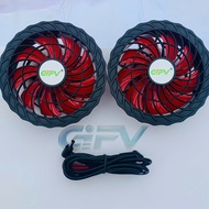 (1 Cặp) Quạt áo điều hòa GIFV 21V 6 cấp gió (tặng dây kết nối) gồm : 2c Quạt 9 cánh️ 21V+dây kết nối