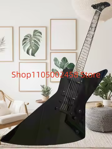 aA-N fastBlack 6 Strings Custom ESP Explorer -250 II Electric Guitar James Hetfield Explorer 500