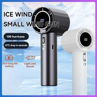 Portable handheld fan 5000mAh, 100 speed infinitely adjustable bladeless fan, high-speed silent USB 
