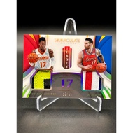 Panini Nba Card 17-18 Immaculate Dennis Schroder @ JJ Redick Jersey Number 17 12/17