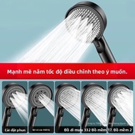 Black Matte 5 Mode Shower Head