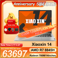 DEBHR 2024 Xiaoxin 14 Silm Laptop AMD Ryzen 7 8845H Radeon 780M 16GB/32GB RAM LPDDR5X 512GB SSD 14inches 300nits Matt Screen Notebook TEJET