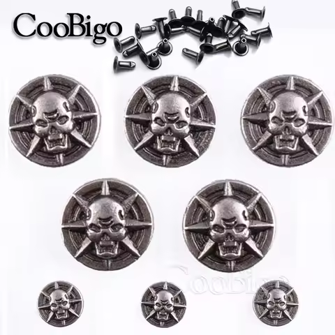 10mm Decorative Metal Button Rivet Fasteners for Leather Bags Clothes Jean Pants Needlework Sewing A