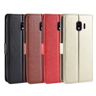 Suitable for Samsung Galaxy J4 2018 Leather Case J4 2018 Flip Phone Case Protective Case SHS