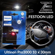 Philips 30mm C5W Ultinon Pro3000 LED Festoon Interior Light Bulbs