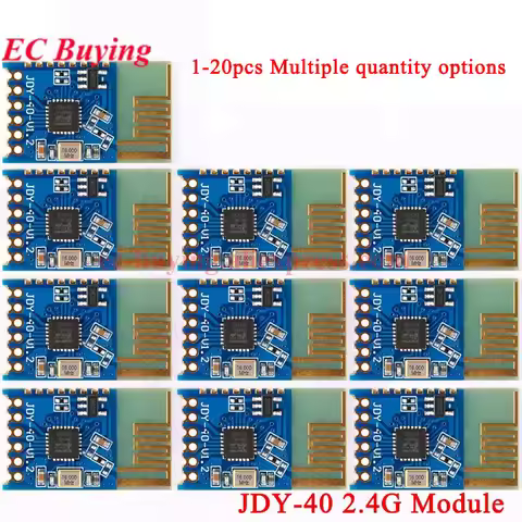 1-20Pcs JDY-40 2.4G Wireless Serial Port Transmission Transceiver Remote Communication Module IO TTL