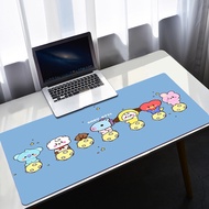 Kpop-BT21 Deskmat Large Mouse Pad Gaming Mousepad Gamer Desk Protector Pc Accessories Keyboard Mat L