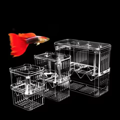 New Aquarium Accessories Acrylic Fish Breeding Isolation Box Fish Tank Aquarium Breeder Double Guppi