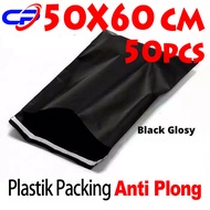 Plastik Polymailer Packing 50X60CM LDPE 50pcs Lem Perekat Anti Plong Plastik Olshop Tebal Murah