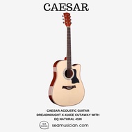 CAESAR ACOUSTIC GUITAR DREADNOUGHT X-416CE CUTAWAY W/EQ NATURAL 41IN