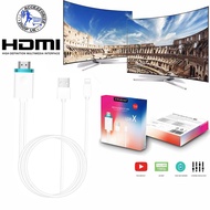 Iphone to HDTV Cable สายแปลง Iphone เป็น HDMI สาย Lightning to HDTV 1080 P 8 Pines a HDMI MHL A HDMI Cable Convertidor De Un Rayo SE 5S HDTV Cable for iphone 6/6S/7/7 Plus iPad Air  IOS 11