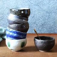 日本美濃燒 - 禪風釉燒飯碗 - 禮盒組(5件式) - 9.5cm