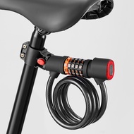 【CW】 Lock Anti-theft Coiled Cable Taillight with Mounting Bracket for Skateboards Electric Scooters