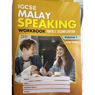 IGCSE MALAY SPEAKING WORKBOOK PAPER 3, 2ED. VOL 1. BY SYAHRIL OTHMAN -9789671960202