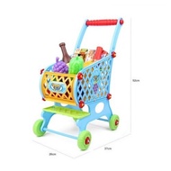 Kids Mini Simulation Shopping Mall Supermarket Cart Pretend Play Trolley Toys0
