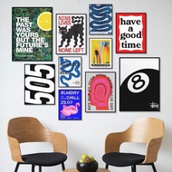 Stussy Aesthetic Poster Wall Decoration 8 Ball Bauhaus Modern Vintage Wall Decor Display - 8Ball