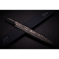 🇯🇵二唐 鬼殺 BASE 版 正夫柳刃 暗紋 青二鋼 亂打 300mm 💓 多款刀柄可選購 💓 日本高級廚刀 💓 二唐刃物鍛造所 Nigara Hamono