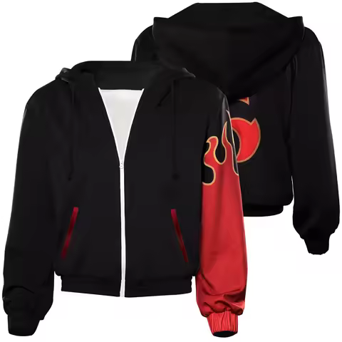 Adult Uniform Jin Kazama Cosplay Anime Tekken Bloodline Costume Coat Pants Hoodie Men Outfits Hallow