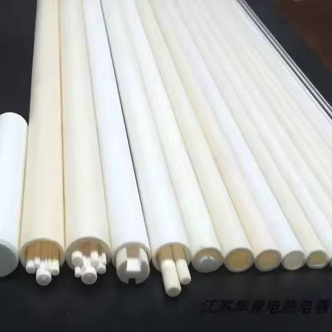 Al2O3 Alumina Ceramic Tube Hollow High Temperature Resistant Thermocouple