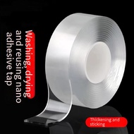 Nano Magic Tape Double Sided Tape Transparent No Trace Reusable Waterproof Adhesive Tape Glue Cleana