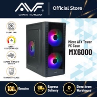 Gaming Freak MX6000 Mini Micro Mid Tower MATX Side Transparent Casing AC-MX6000 AVF Chassis Case