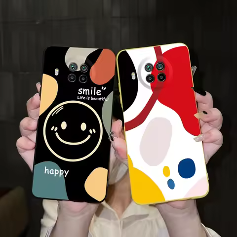 For Xiaomi Mi 10T Lite Case 5G Smile Painted Matte Silicone Soft Cover For Xiaomi MI 10T Mi10t 10 T 