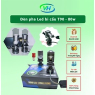 Super bright T90 - 80w ball LED headlight with 15 H4 pin LED chips