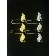 Peranakan Nyonya Kebaya Accessories Kerosang/Kerongsang Brooch: Gold/Silver Leaves B