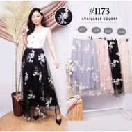 Rok tutu rok wanita dewasa maxi motif bunga rok buat berhijab