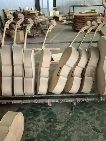 The factory sells defective cellos on its own. 4/2 white stubble cello, cautious for those who pursu