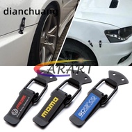 2pcs Universal Car Hook Lock Clip Hasp Security Hood Bumper Kit Buckle  Mugen Nismo MOMO Ralliart HKS OMP TRD STI