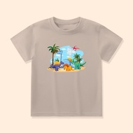 Dinosaur Kids T-Shirt Top for Boys and Girls Unisex Custom Name DIN-02B