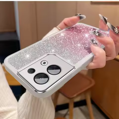 Bling Glitter Len Protector Case For Oppo A52 A72 A92 A52S A53 A54 A55 A57 4G 5G 78 A58 A58X A96 A98