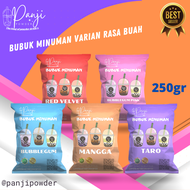 bubuk minuman aneka rasa buah 250gr serbuk minuman rasa buah bubuk minuman rasa bubuk minuman boba