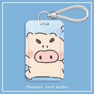 Office Access Card Cartoon Crayon Shin-chan Campus Card case Rope Bus Card Subway Card Protective ho