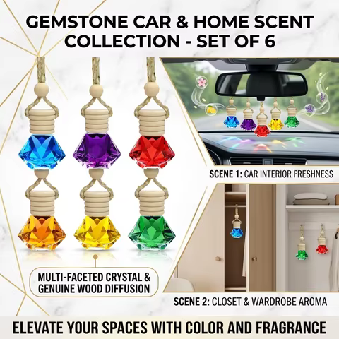 Car Perfume Pendant Include Essential Oil Air Fresheners Universal Car Supplies Novelty Auto Flavori