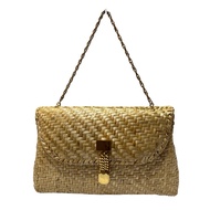 Pre-loved rattan structured handbag (with flaws)