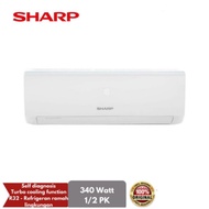 AC SPLIT SHARP AH-A5UCYN(1/2 PK)+free pemasangan+instalasi