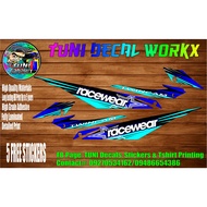 Raider 150 Reborn RACEWEAR Decals (BLUE V2)