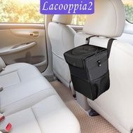 [Lacooppia2] Car Trash Can with Lid Portable Trash Bin for Front Back Seat Van Sedan