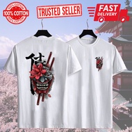 [ Ready Stock in Malaysia ] Japan Samurai Japan Style Baju Viral Lelaki Baju T shirt Lelaki Baju Perempuan Baju Viral Short Sleeve Full Cotton T shirt Baju Unisex Baju Perempuan