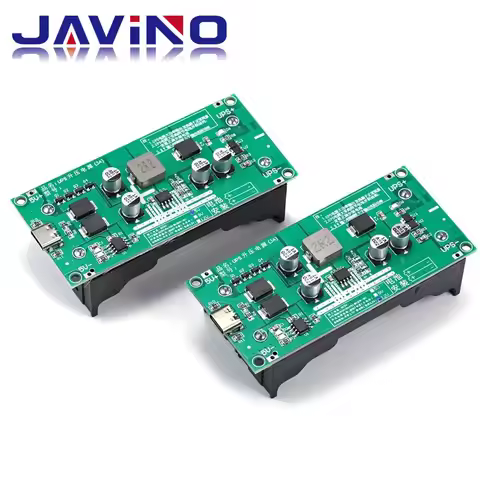 Type-C 15W 3A 18650 Lithium Battery Charger Module DC-DC Step Up Booster Fast Charge UPS Power Suppl