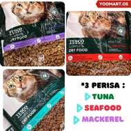YooMart 7KG ORIGINAL TESCO CAT FOOD ADULT CAT COMPLETE DRY FOOD TESCO Seafood Mackerel Tuna Flavor Makanan Kucing Tesco