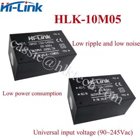 Hi-link HLK-10M05 5pcs/lot Buck Converter 220v to 5v 2A 10W AC-DC Compact Isolated Switching step do