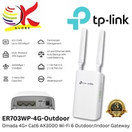 TP-LINK ER703WP-4G-OUTDOOR OMADA 4G+ CAT6 AX3000 WI-FI 6 OUTDOOR/INDOOR GATEWAY WITH SIM CARD SLOT &